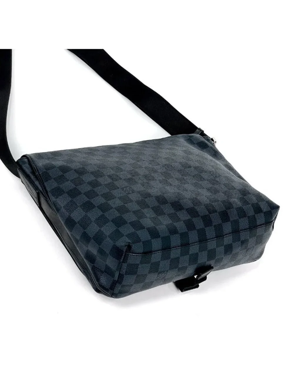 Louis Vuitton Match Point Messenger Shoulder Bag Damier Ecobalt Noir Navy